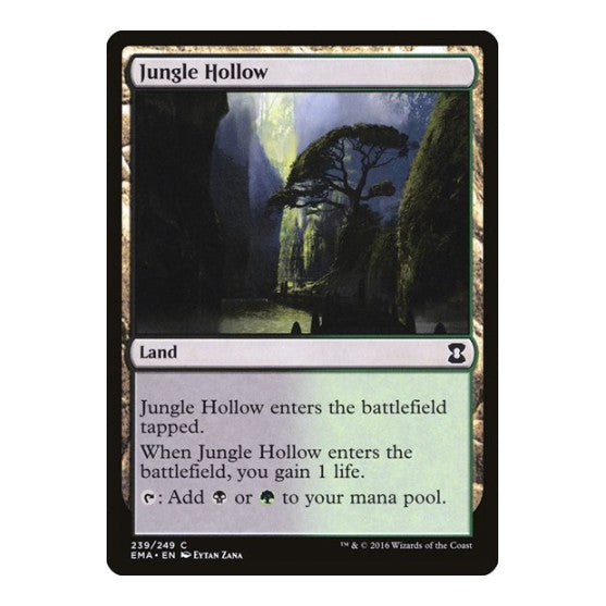 Jungle Hollow (EMA) #239 Common (Lightly Played) Eternal Masters Magic: The Gathering: 2016