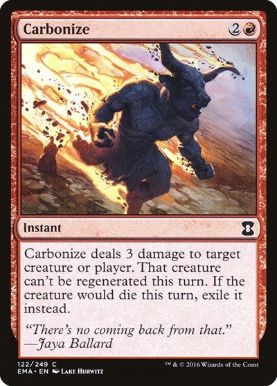 Carbonize (EMA) #122 Common (Foil Lightly Played) Eternal Masters Magic: The Gathering: 2016