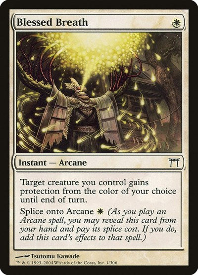 Blessed Breath (CHK) #1 Common (Moderately Played) Champions of Kamigawa Magic: The Gathering: 2004