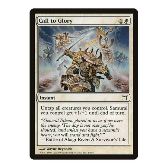 Call to Glory (CHK) #4 Common (Lightly Played) Champions of Kamigawa Magic: The Gathering: 2004