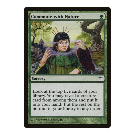 Commune with Nature (CHK) #204 Common Champions of Kamigawa Magic: The Gathering: 2004