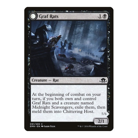 Graf Rats (EMN) #91 Common (Moderately Played) Eldritch Moon Magic: The Gathering: 2016