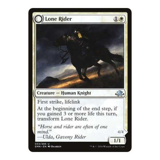 Lone Rider (EMN) #33 Uncommon (Moderately Played) Eldritch Moon Magic: The Gathering: 2016