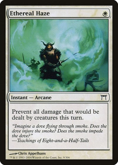 Ethereal Haze (CHK) #9 Common (Heavily Played) Champions of Kamigawa Magic: The Gathering: 2004