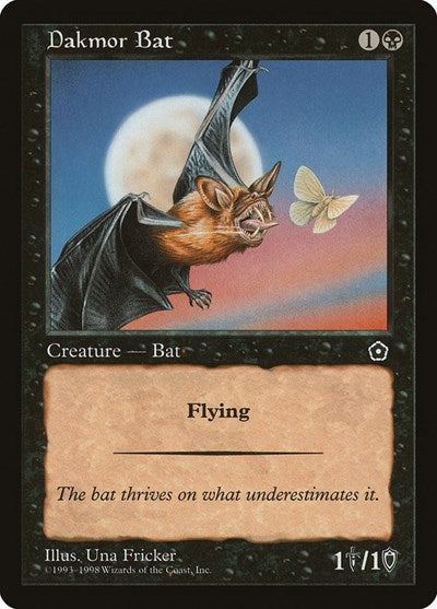 Dakmor Bat (P02) #68 Common (Lightly Played) Portal Second Age Magic: The Gathering: 1998