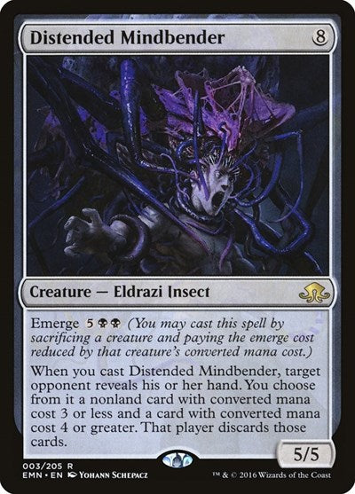 Distended Mindbender (EMN) #3 Rare (Near Mint) Eldritch Moon Magic: The Gathering: 2016