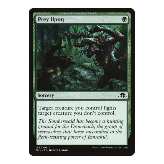 Prey Upon (EMN) #166 Common (Lightly Played) Eldritch Moon Magic: The Gathering: 2016