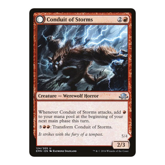 Conduit of Storms (EMN) #124 Uncommon (Damaged) Eldritch Moon Magic: The Gathering: 2016