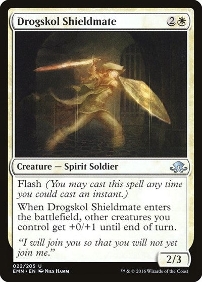 Drogskol Shieldmate (EMN) #22 Uncommon (Lightly Played) Eldritch Moon Magic: The Gathering: 2016