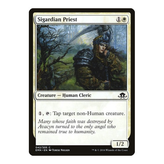 Sigardian Priest (EMN) #42 Common (Lightly Played) Eldritch Moon Magic: The Gathering: 2016