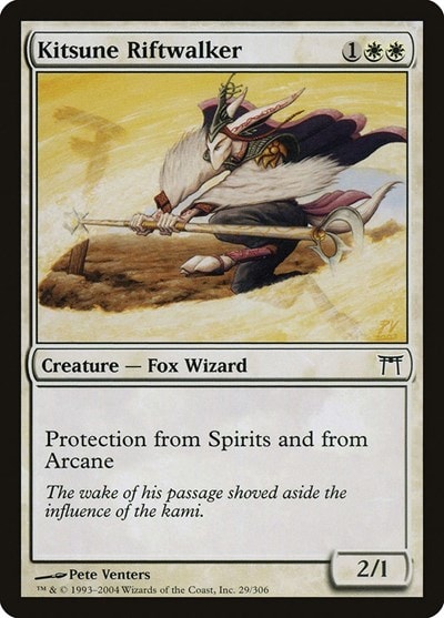 Kitsune Riftwalker (CHK) #29 Common Champions of Kamigawa Magic: The Gathering: 2004