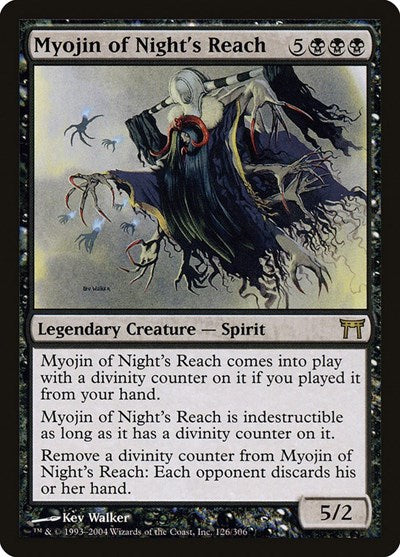 Myojin of Nights Reach (CHK) #126 Rare (Damaged) Champions of Kamigawa Magic: The Gathering: 2004