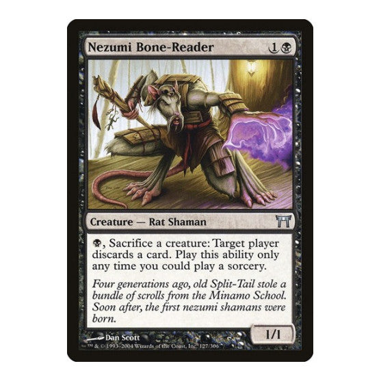 Nezumi Bone-Reader (CHK) #127 Uncommon Champions of Kamigawa Magic: The Gathering: 2004