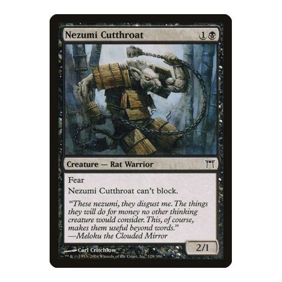 Nezumi Cutthroat (CHK) #128 Common (Lightly Played) Champions of Kamigawa Magic: The Gathering: 2004