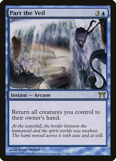 Part the Veil (CHK) #77 Rare (Lightly Played) Champions of Kamigawa Magic: The Gathering: 2004