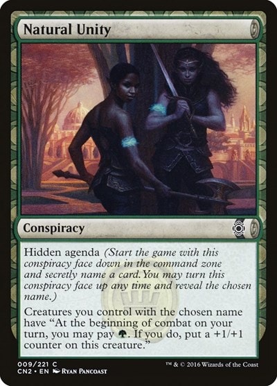 Natural Unity (CN2) #9 Common (Lightly Played) Conspiracy: Take the Crown Magic: The Gathering: 2016