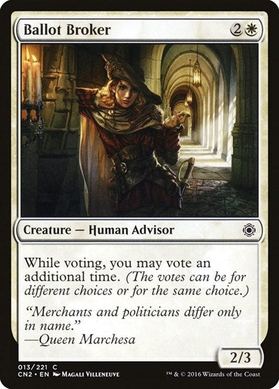 Ballot Broker (CN2) #13 Common (Near Mint) Conspiracy: Take the Crown Magic: The Gathering: 2016