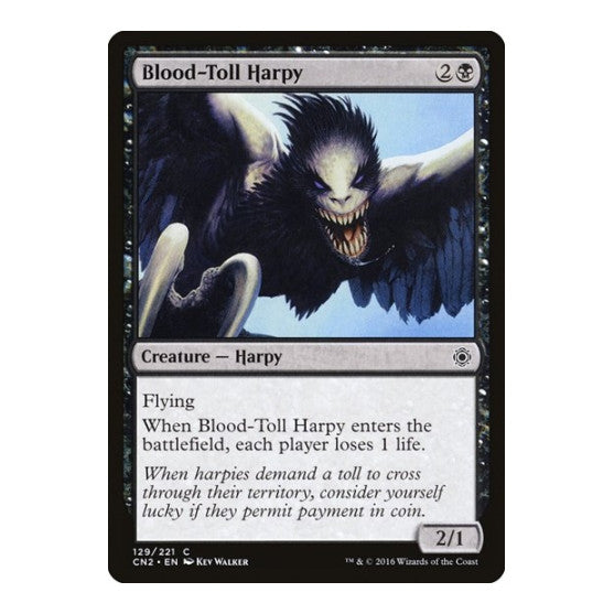 Blood-Toll Harpy (CN2) #129 Common (Lightly Played) Conspiracy: Take the Crown Magic: The Gathering: 2016