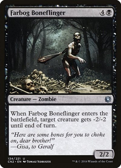 Farbog Boneflinger (CN2) #134 Uncommon (Lightly Played) Conspiracy: Take the Crown Magic: The Gathering: 2016
