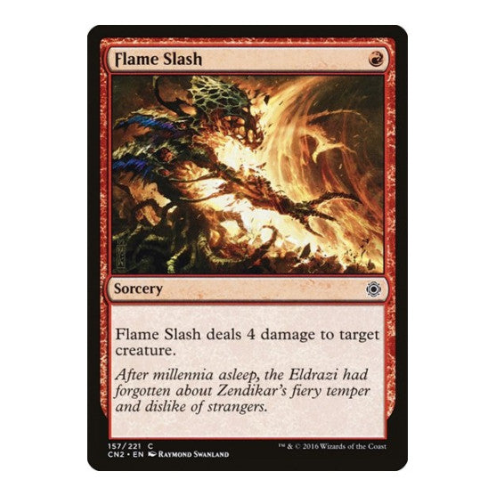 Flame Slash (CN2) #157 Common (Foil Near Mint) Conspiracy: Take the Crown Magic: The Gathering: 2016