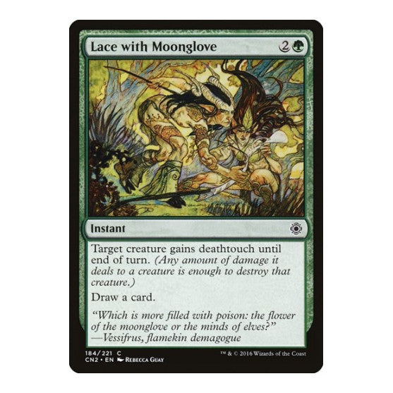 Lace with Moonglove (CN2) #184 Common (Lightly Played) Conspiracy: Take the Crown Magic: The Gathering: 2016