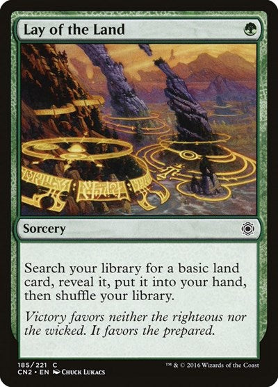 Lay of the Land (CN2) #185 Common (Lightly Played) Conspiracy: Take the Crown Magic: The Gathering: 2016