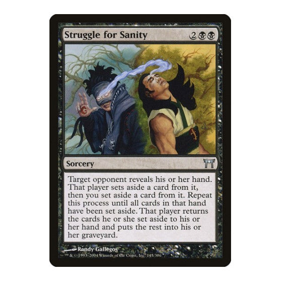 Struggle for Sanity (CHK) #145 Uncommon (Damaged) Champions of Kamigawa Magic: The Gathering: 2004