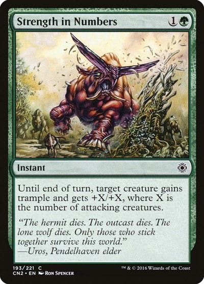 Strength in Numbers (CN2) #193 Common (Lightly Played) Conspiracy: Take the Crown Magic: The Gathering: 2016