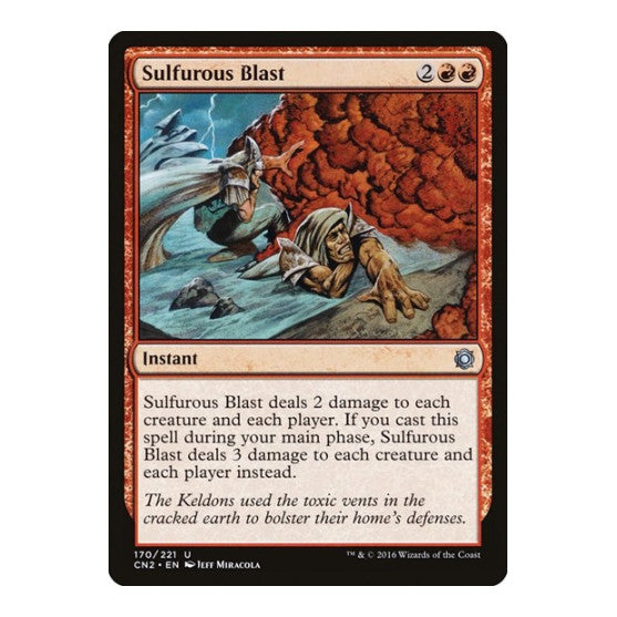 Sulfurous Blast (CN2) #170 Uncommon (Lightly Played) Conspiracy: Take the Crown Magic: The Gathering: 2016