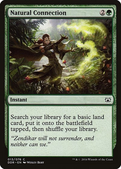 Natural Connection (DDR) #13 Common (Lightly Played) Duel Decks: Nissa vs. Ob Nixilis Magic: The Gathering: 2016