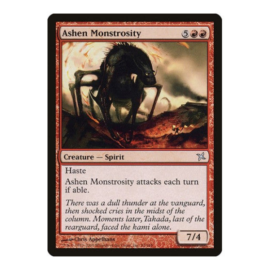 Ashen Monstrosity (BOK) #93 Uncommon (Moderately Played) Betrayers of Kamigawa Magic: The Gathering: 2005