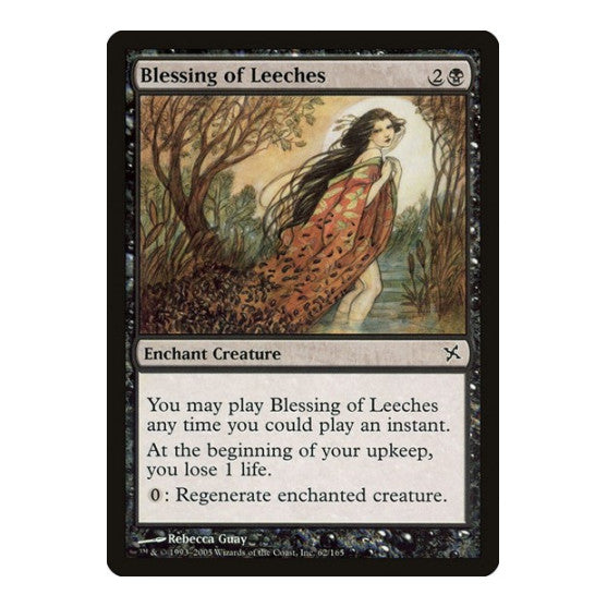 Blessing of Leeches (BOK) #62 Common (Foil Damaged) Betrayers of Kamigawa Magic: The Gathering: 2005