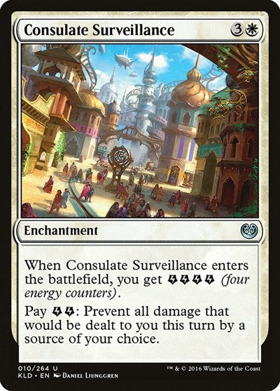 Consulate Surveillance (KLD) #10 Uncommon (Lightly Played) Kaladesh Magic: The Gathering: 2016