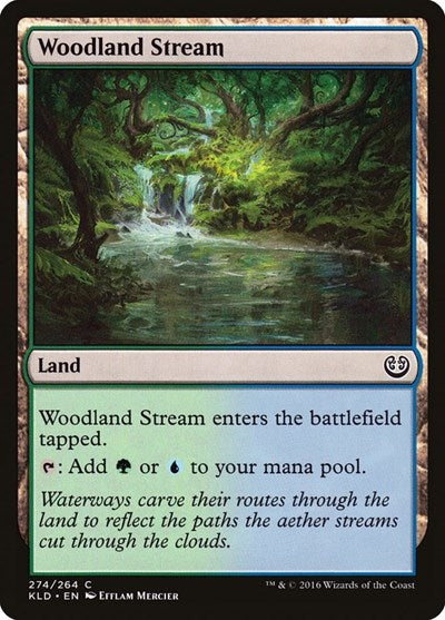Woodland Stream (KLD) #274 Common (Lightly Played) Kaladesh Magic: The Gathering: 2016