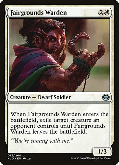 Fairgrounds Warden (KLD) #13 Uncommon (Lightly Played) Kaladesh Magic: The Gathering: 2016