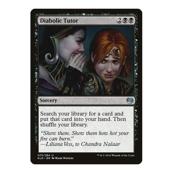 Diabolic Tutor (KLD) #75 Uncommon (Lightly Played) Kaladesh Magic: The Gathering: 2016