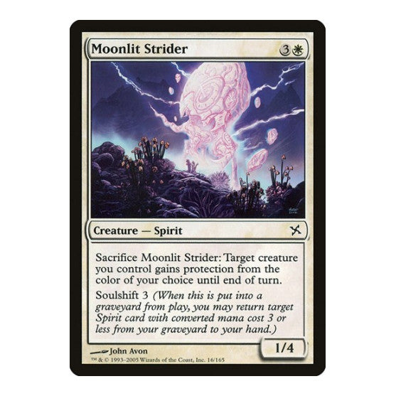 Moonlit Strider (BOK) #16 Common (Moderately Played) Betrayers of Kamigawa Magic: The Gathering: 2005