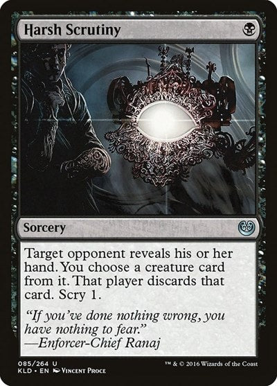 Harsh Scrutiny (KLD) #85 Uncommon (Moderately Played) Kaladesh Magic: The Gathering: 2016