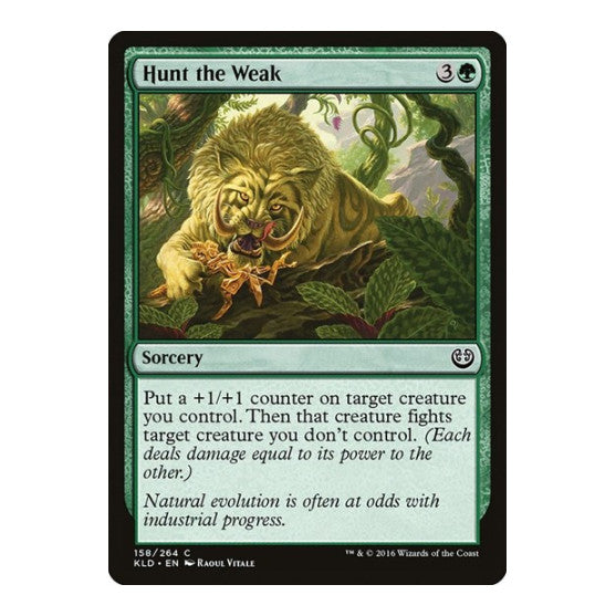 Hunt the Weak (KLD) #158 Common (Lightly Played) Kaladesh Magic: The Gathering: 2016
