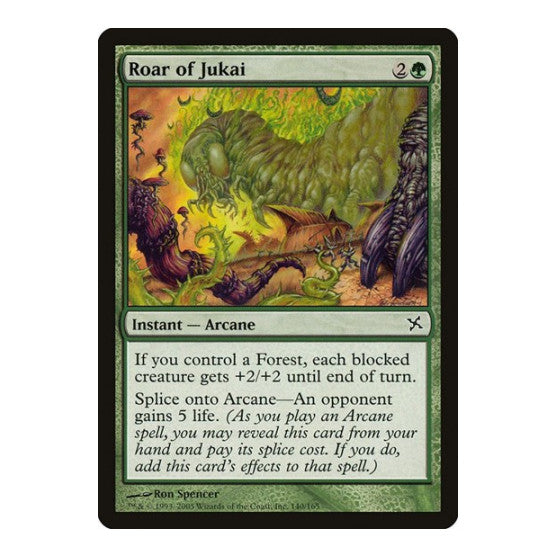 Roar of Jukai (BOK) #140 Common Betrayers of Kamigawa Magic: The Gathering: 2005