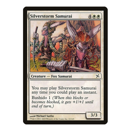 Silverstorm Samurai (BOK) #22 Common Betrayers of Kamigawa Magic: The Gathering: 2005