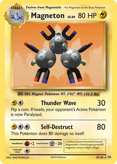 Magneton (EVO) #38/108 Holo Rare XY - Evolutions Pokemon: 2016