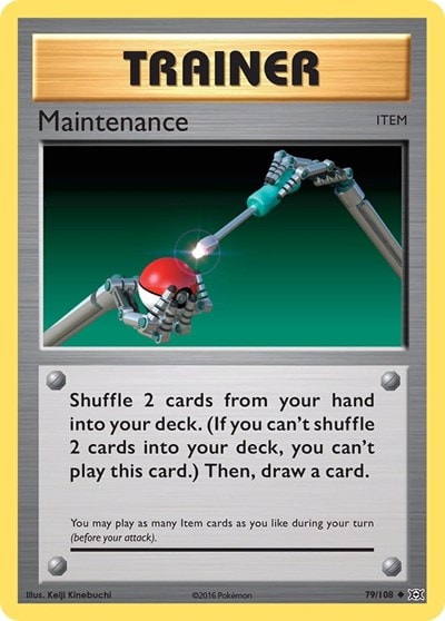 Maintenance (EVO) #79/108 Uncommon (Moderately Played) XY - Evolutions Pokemon: 2016