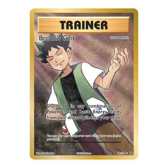 Brock's Grit (Full Art) (EVO) #107/108 Ultra Rare XY - Evolutions Pokemon: 2016
