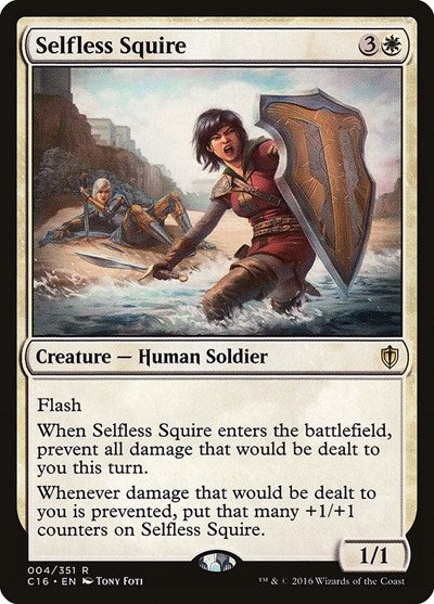 Selfless Squire (C16) #4 Rare (Lightly Played) Commander 2016 Magic: The Gathering: 2016
