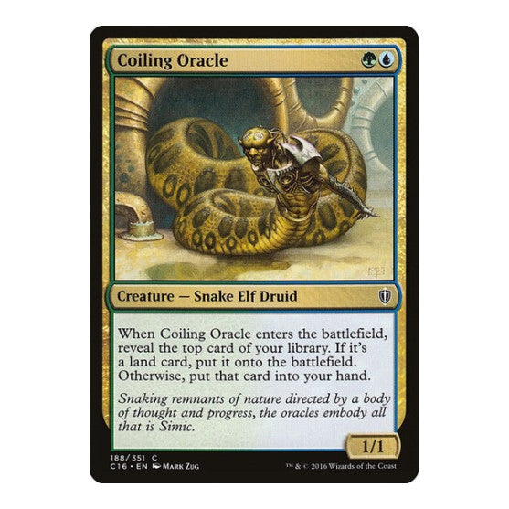 Coiling Oracle (C16) #188 Common (Lightly Played) Commander 2016 Magic: The Gathering: 2016