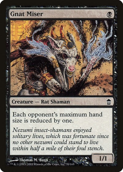 Gnat Miser (SOK) #70 Common (Lightly Played) Saviors of Kamigawa Magic: The Gathering: 2005