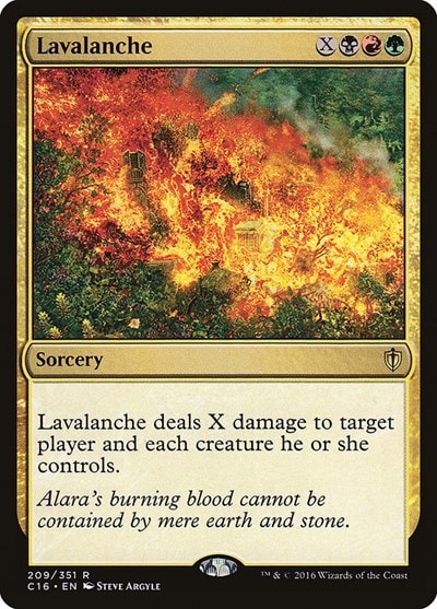 Lavalanche (C16) #209 Rare (Lightly Played) Commander 2016 Magic: The Gathering: 2016