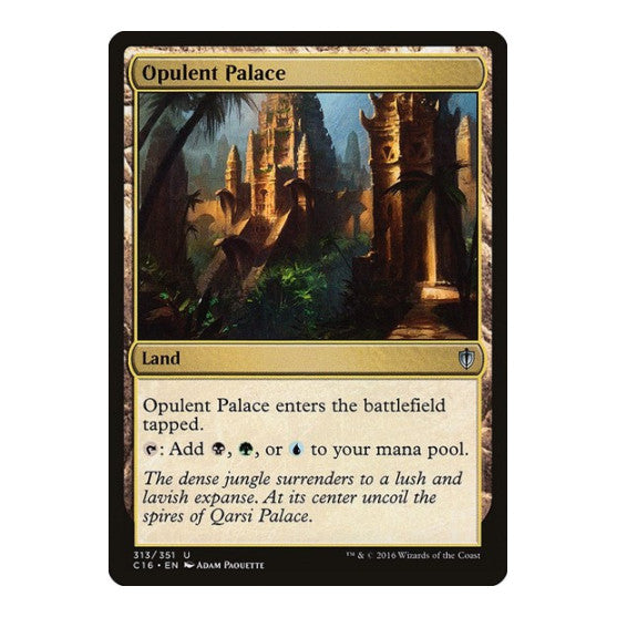 Opulent Palace (C16) #313 Uncommon (Lightly Played) Commander 2016 Magic: The Gathering: 2016