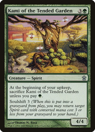 Kami of the Tended Garden (SOK) #134 Uncommon (Moderately Played) Saviors of Kamigawa Magic: The Gathering: 2005